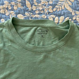 J. Crew Women's Vintage Cotton Crewneck T-Shirt XL Sage Green NWT